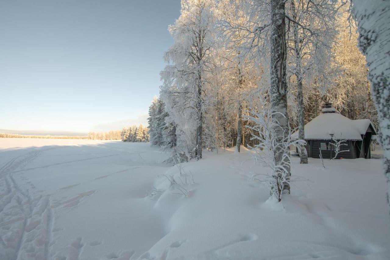 Laehderinne - 2 Bedroom Log Cabin, Private Beach, Wifi & Sauna Puolanka 외부 사진