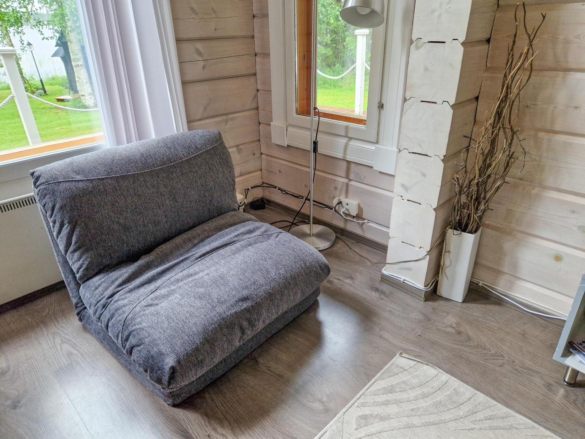 Laehderinne - 2 Bedroom Log Cabin, Private Beach, Wifi & Sauna Puolanka 외부 사진